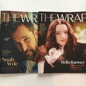 The Wrap 2 lot magazine Noah Wyle Bella Ramsey Adam Scott Stiller Pitt Severance